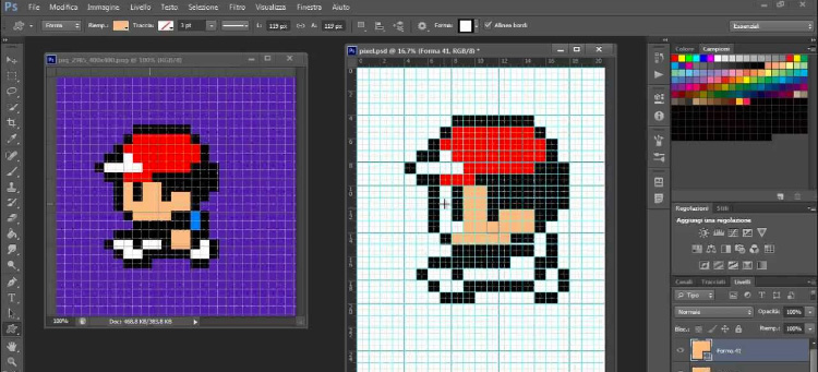 draw a shape in photo image editor pixelstyle
